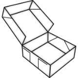 6 corner box icon - branded packaging