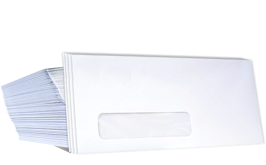 White envelopes stacked - envelopes for sale